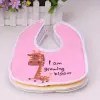 Cartoon-printed giraffe bib baby crystal velvet waterproof saliva wipes details Picture